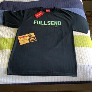 Full send navy 3D tee